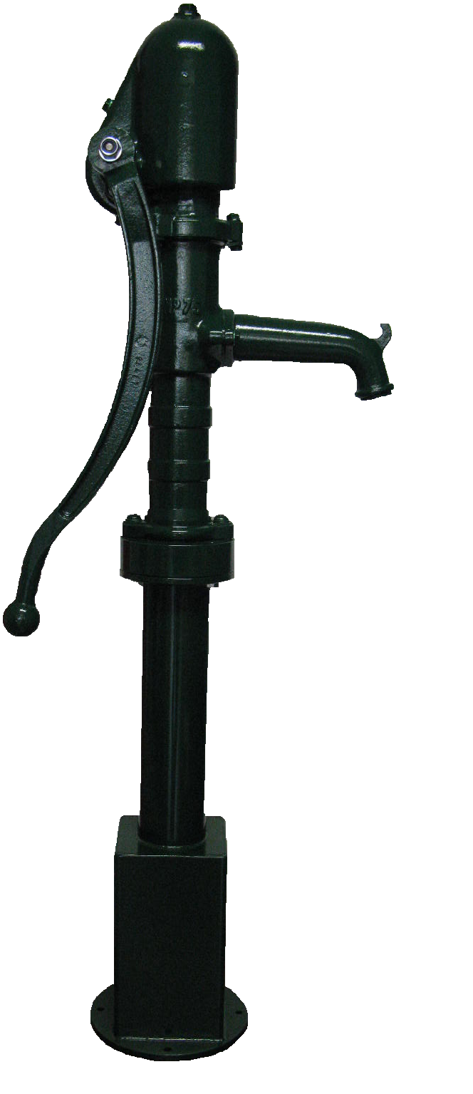 Wasserpumpe / Hand – Schwengel – Pumpe – Direktanschluss mit Hygienespülung  – Draußenraum
